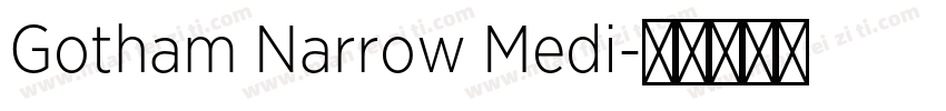 Gotham Narrow Medi字体转换